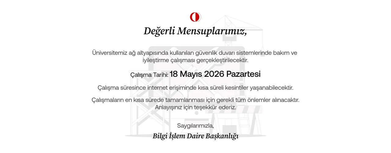 Firewall Bakım Çalışması
