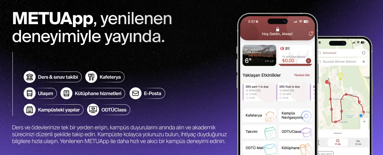 METUApp Slider Görseli