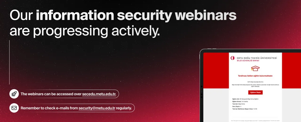 Information Security Webinar Announcement