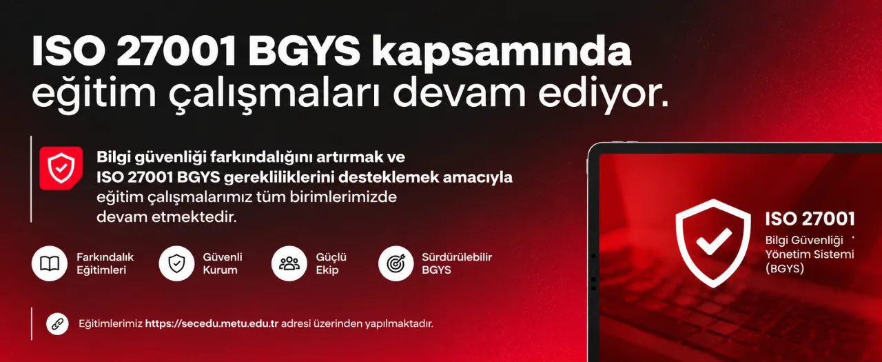BGYS eğitimleri devam ediyor